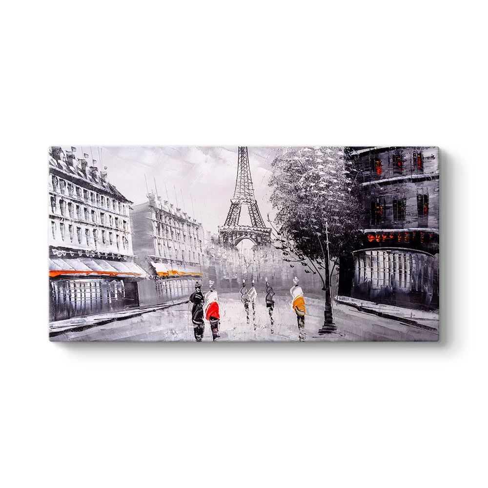 Paris Sokaklarında Tablosu - Model 5